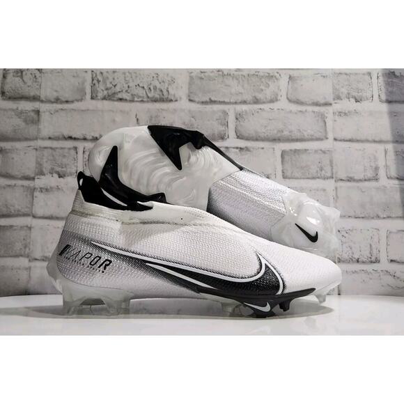 Nike Mens 13.5 W Vapor Edge Elite 360 Flyknit Football Cleats White CV6317-100 - Picture 1 of 6